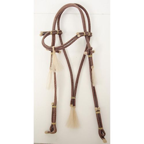 Woven Headstall Attributed to Davey Hart