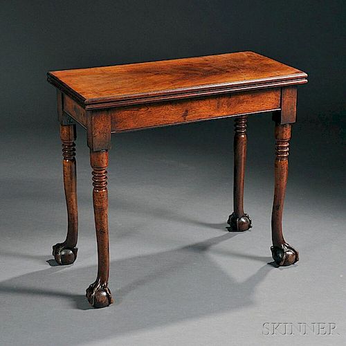 George III Provincial Mahogany and Elm Games Table