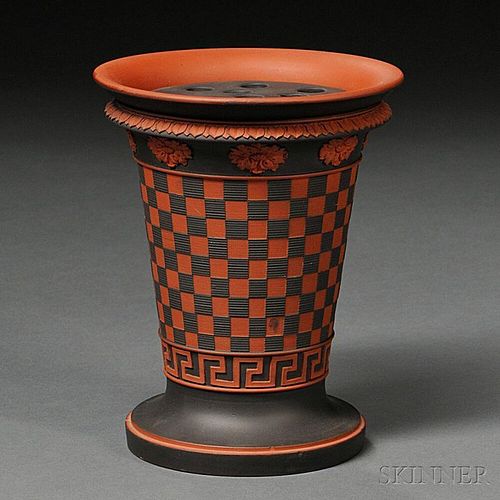 Wedgwood Rosso Antico Potpourri Vase