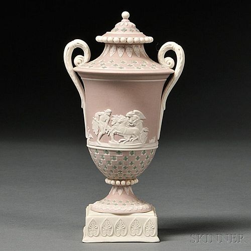 Wedgwood Three-color Jasper Dip Diceware Vase and Cover