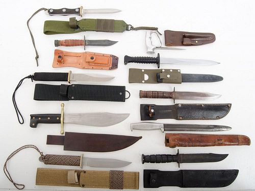 Lot of 10 WWII German Contemporary Fighting Knives