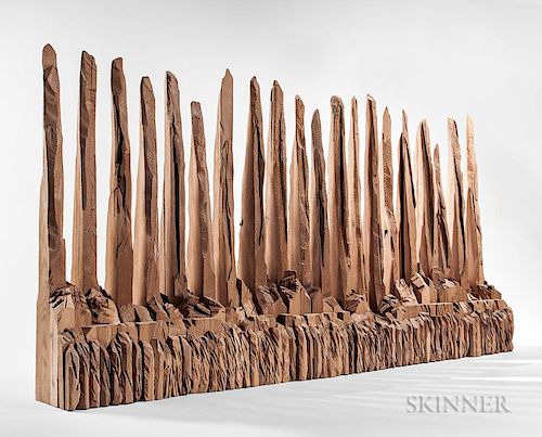Ursula von Rydingsvard (German/American, b. 1942)  Untitled Wooden Assemblage