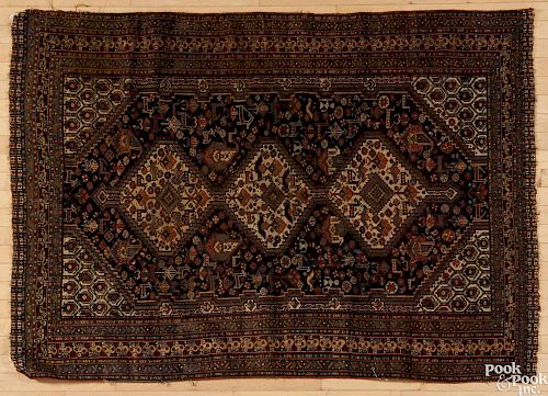 Afshar carpet, ca. 1910, 6'2'' x 4'3''.