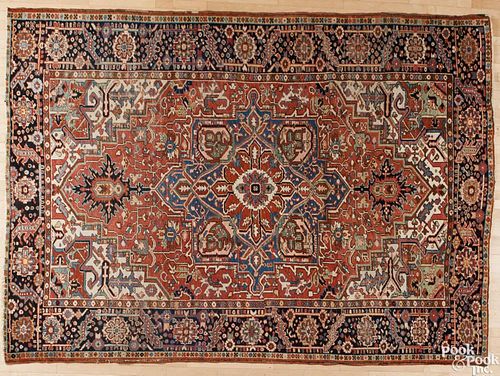 Heriz carpet, ca. 1920, 11' x 8'2''.