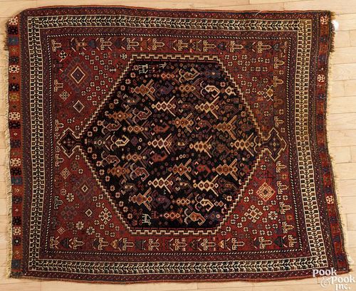 Afshar carpet, ca. 1920, 4'1'' x 3'5''.