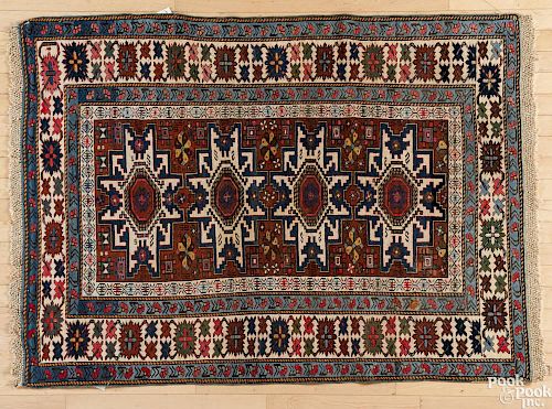 Lesghi Star Shirvan carpet, ca. 1930, 5'3'' x 3'8''.