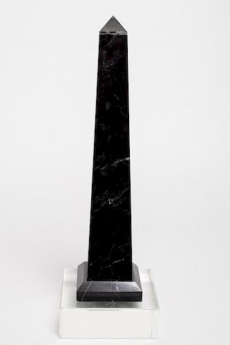 Black Marble Tabletop Obelisk