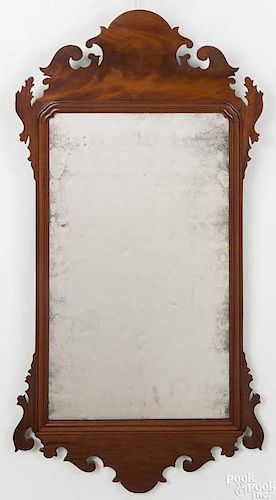 Chippendale mahogany looking glass, late 18th c., 43 1/4'' h.