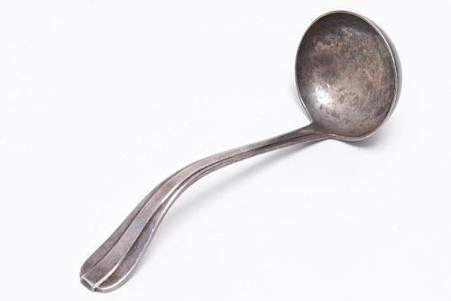 Vintage Persian Silver Cream Ladle
