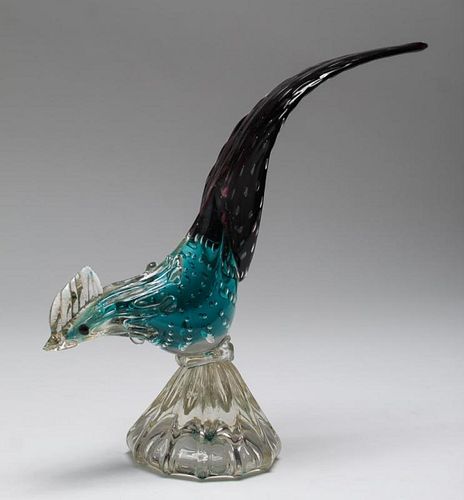 Murano Glass, attrib. Barovier- Bird Figurine