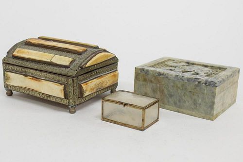 Vintage Ethnographic Boxes, inc. Moroccan & Indian