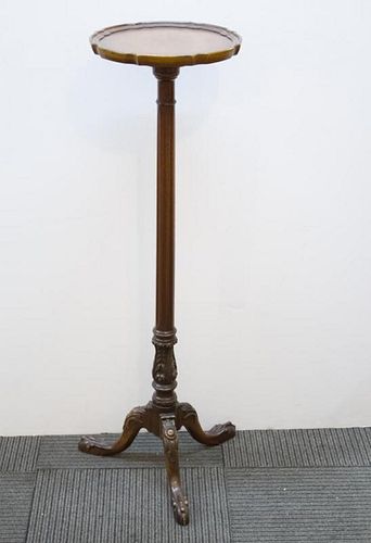 Chippendale-Style Mahogany Candle Stand