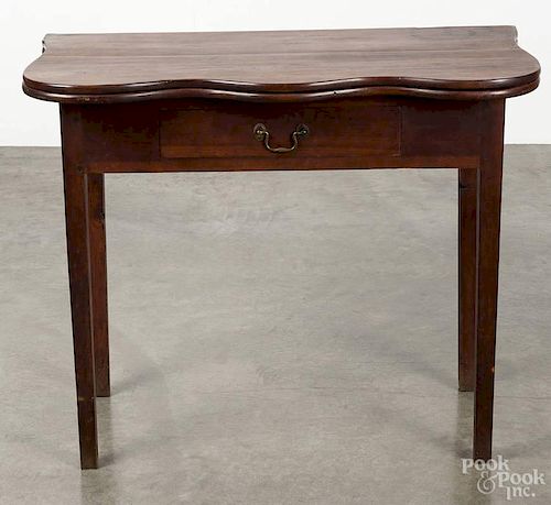 New England Chippendale cherry games table, late 18th c., 28 1/4'' h., 34'' w.