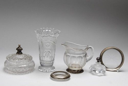 Cut Glass incl. Lalique & Silver, Group