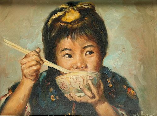 C.K. Har (Chinese, 20th C.) - Oil on Canvas