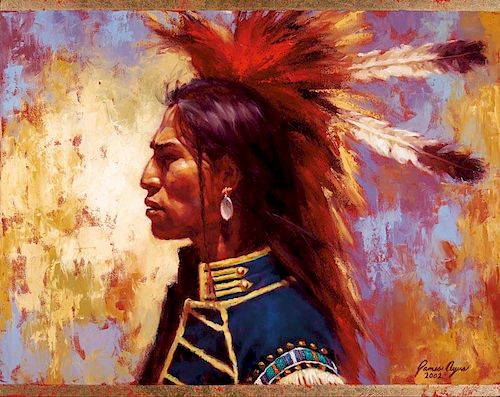 James Ayers | Indian in Headdress