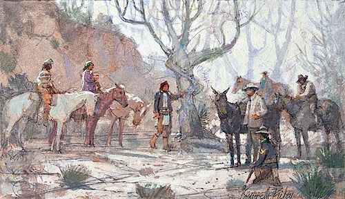 Study for General Crook and Geronimo by Kenneth Riley