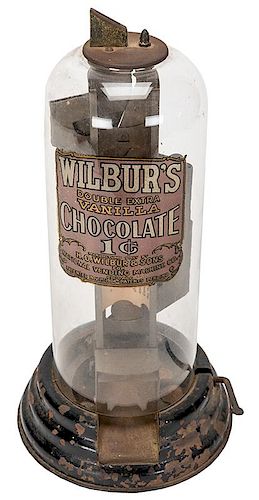 National Vending Machine Co. Wilbur’s 1 Cent Chocolate Vendor.