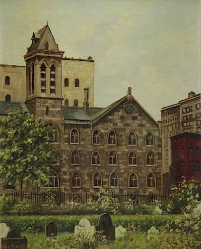 NEMETH, Hans. Oil on Canvas. "New York University