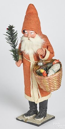 German painted composition Belsnickle Santa