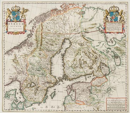 BLAEU, John (1596-1673) Suecia Regnum. [Amsterdam, ca 1672].