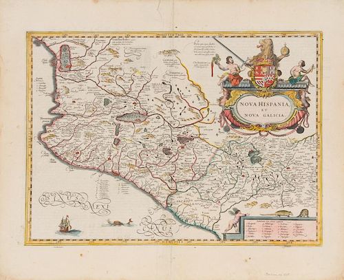 JANSSON, Joannes (1588-1664) Nova Hispania et Nova Galicia. [Amsterdam], ca 1639.