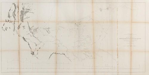 [PACIFIC RAILROAD SURVEY] A group of 5 steel engraved folding maps from "Reports of Explorations and Survey to Ascertain...