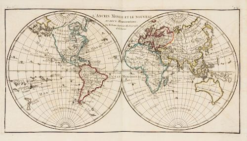BONNE, Rigobert (1727-1794) - Guillaume RAYNAL (1713-1796) Atlas de toutes les parties connues de globe terrestre. [Geneva, 1