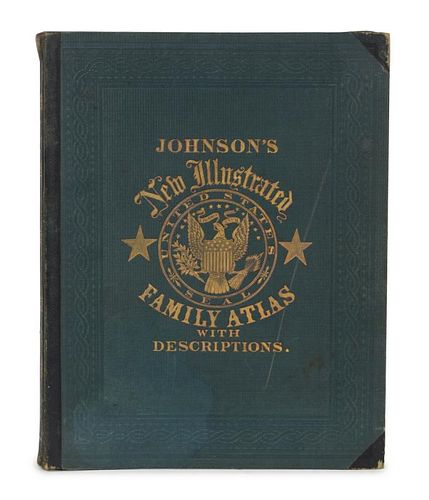 JOHNSON, Alvin J. (1827-1884) & BROWNING, Ross C. Johnson's New (Steel Plate) Illustrated Family Atlas...