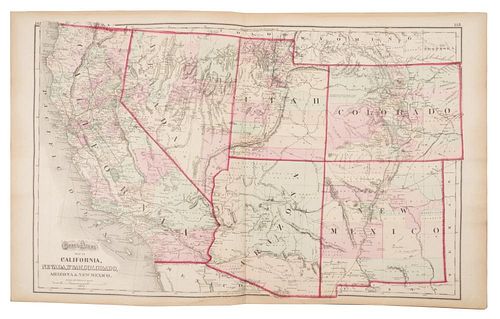 [ATLASES] GRAY, O.W. Gray's Atlas of the United States... Philadelphia, 1873.