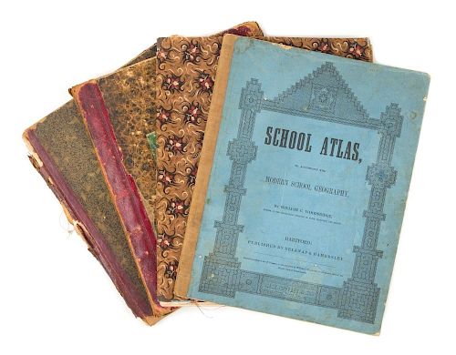 [ATLASES] A group of atlases. Together 3 works in 4 volumes.