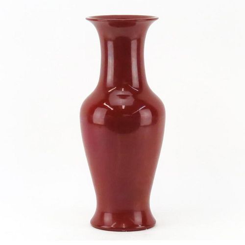 Chinese Sang-de-Boeuf Porcelain Vase.