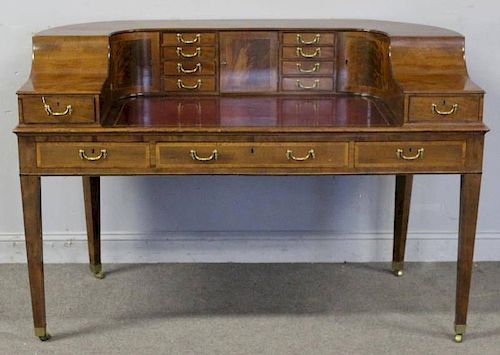 19th Century Mahogany Carlton Desk.