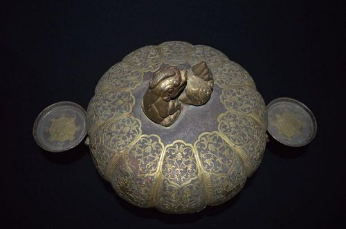 Chinese Gilt Bronze Boiling Pot