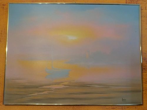 Oil on canvas signed by Kenneth F.Auchman