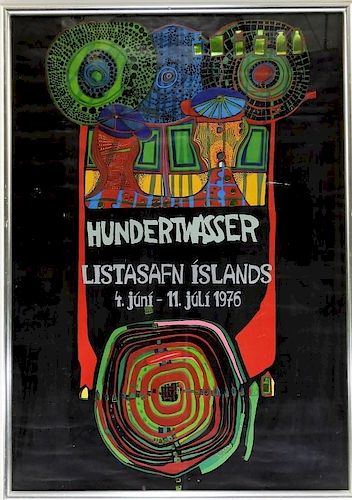 Friedensreich Hundertwasser Exhibition Poster