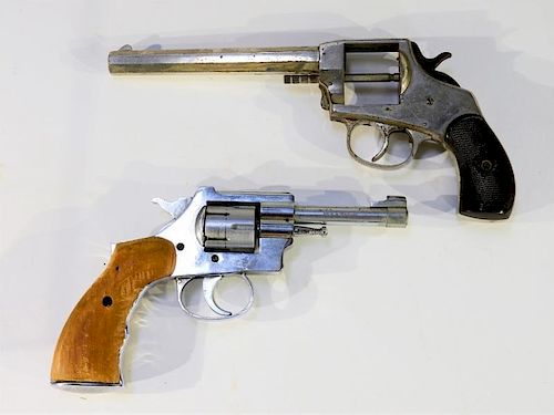 2 Antique Revolver 22 Caliber Pistol Hand Guns