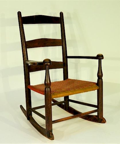 C.1850 Shaker Number 0 Child's Rocking Armchair