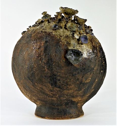 Harriet Brisson Modernist Ceramic Mushroom Vase