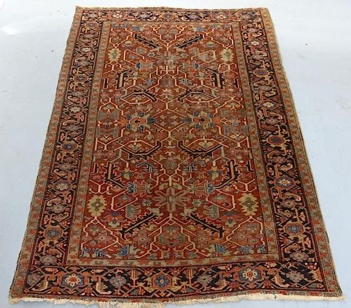Antique Persian Heriz Room Size Carpet Rug