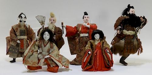 6 Japanese GoFun Ningyo Dolls