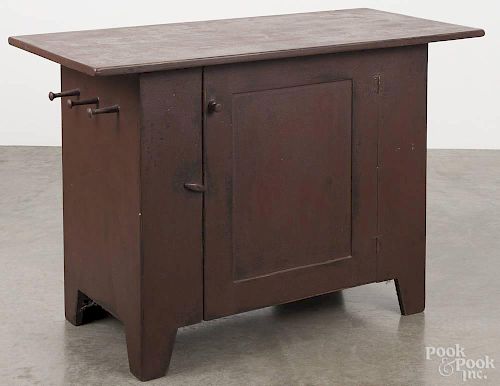 Bryce Ritter contemporary painted pine cupboard, 28'' h., 41'' w., 19 1/2'' d.