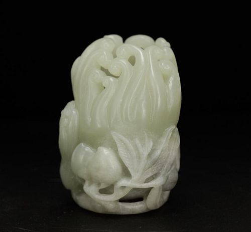 Chinese Jade Carved Foshou