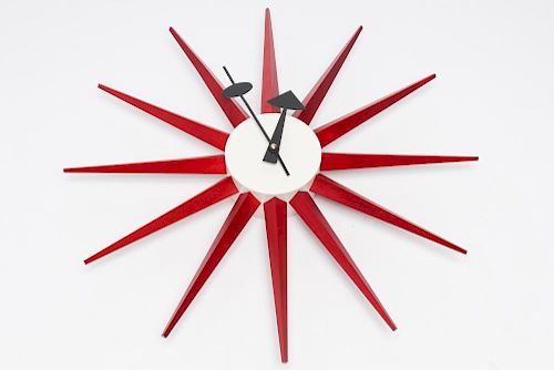 Manner of Herman Miller, "Spike" Clock