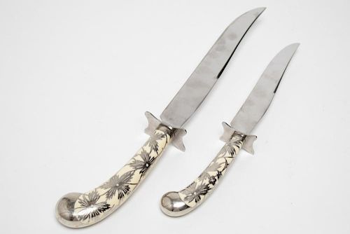 Sheffield Steel Challah Knives, Pair