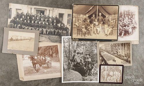 Group of McCornack-Foote family photographs, ca. 1900, to include a hide scrap book containing fifte