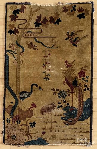 Chinese mat, mid 20th c., 4'6'' x 2'10''.