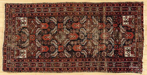 Caucasian carpet, early 20th c., 5'10'' x 3'.