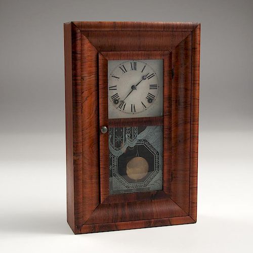 E.N. Welch Miniature Shelf Clock in Mahogany