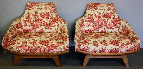 Midcentury Pair of Adrian Pearsall Lounge Chairs.